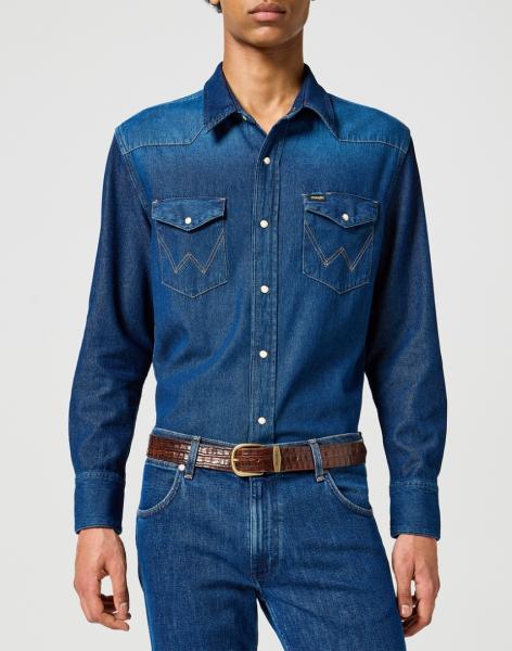 MĘSKI PASEK KLAMRA WRANGLER EASY BELT EMBOSSED 112358333