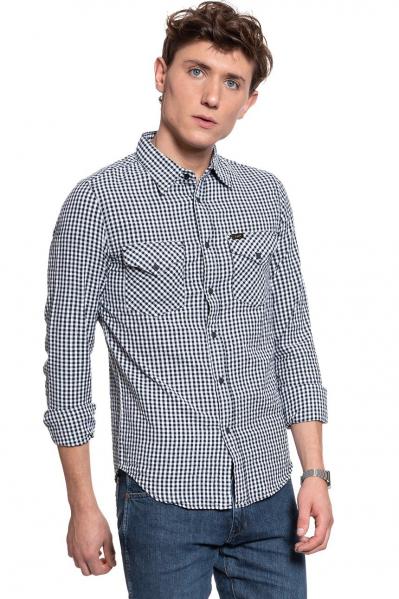 LEE WESTERN SHIRT MĘSKA KOSZULA W KRATĘ BLACK L644NL01