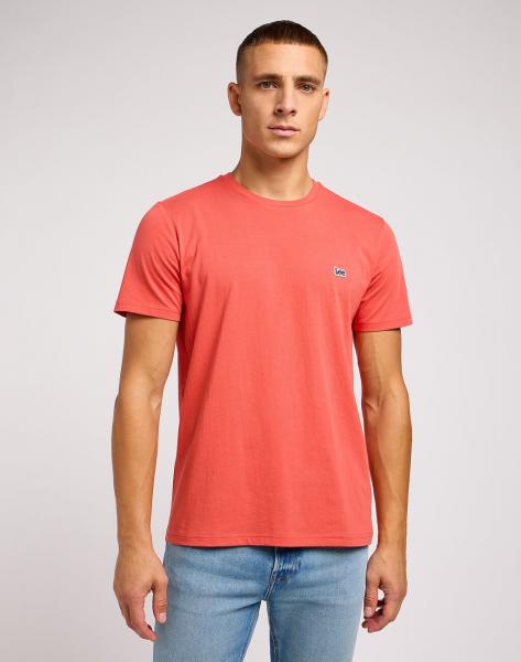 LEE SS PATCH LOGO TEE MĘSKA KOSZULKA T-SHIRT POPPY 112349352