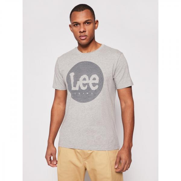 MĘSKI T-SHIRT LEE CIRCLE TEE GREY MELE L64EFQ37