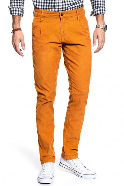 MUSTANG SPODNIE MĘSKIE Pleated Chino SUDAN BROWN 1008109 3179