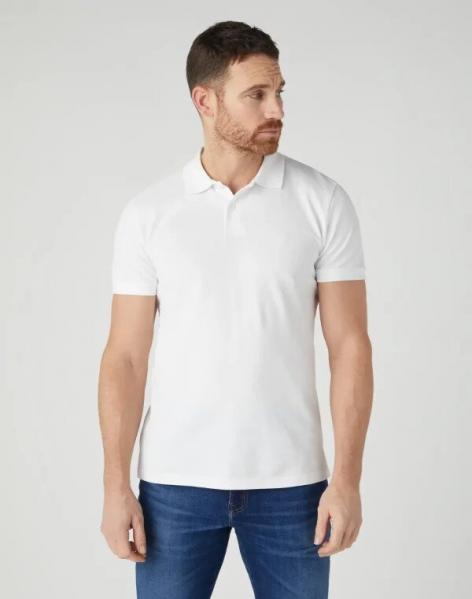 WRANGLER POLOSHIRT MĘSKA KOSZULKA POLO WHITE W7X7K4989