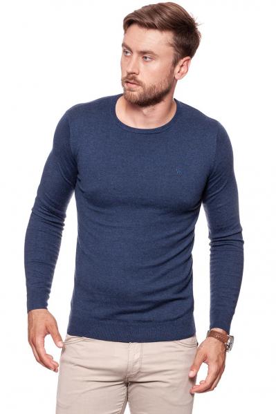 MĘSKI SWETER WRANGLER CREW KNIT NAVY W85672P35