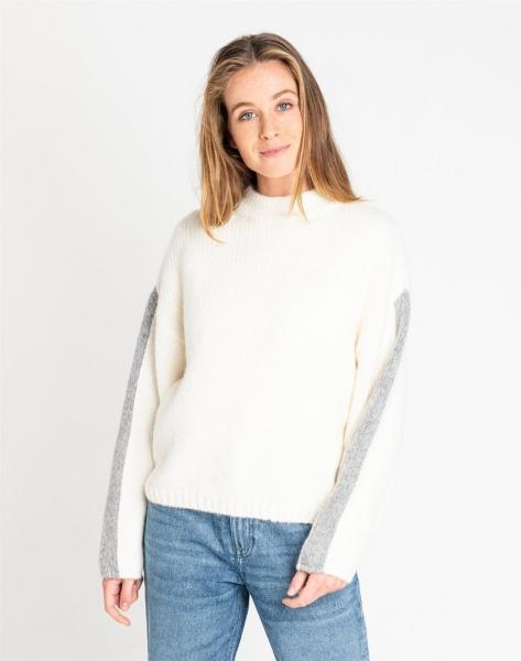 LEE CHUNKY KNIT DAMSKI SWETER KLASYCZNY OFF WHITE L52ZJXMK