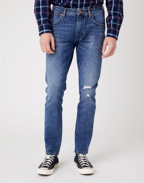WRANGLER LARSTON MĘSKIE SPODNIE JEANSOWE DARK INDIGO W18S59X1E 112324510