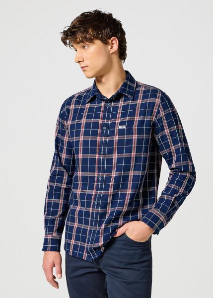 WRANGLER MĘSKA KOSZULA 1 PKT SHIRT RED INDIGO 112357221 W5X2017325