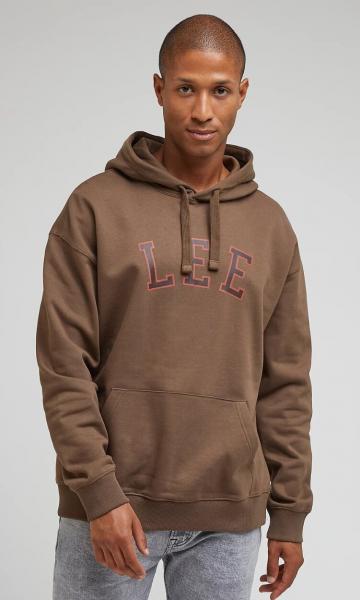 LEE GRAPHIC HOODIE MĘSKA BLUZA Z KAPTUREM TRUFFLE 112342476 LM11015540