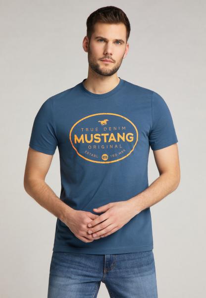 MUSTANG Alex C Print MĘSKI T-SHIRT NADRUK LOGO 1010676 5229