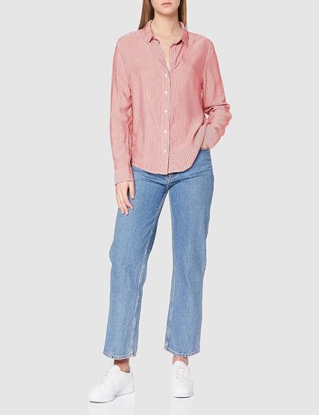 WRANGLER BLOUSE DAMSKA KOSZULA Z DŁUGIM RĘKAWEM PASKI FLAME RED W5Z2TIR06