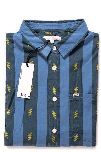 KOSZULA DAMSKA LEE DRAWSTRING SHIRT FROST BLUE L45APWMJ