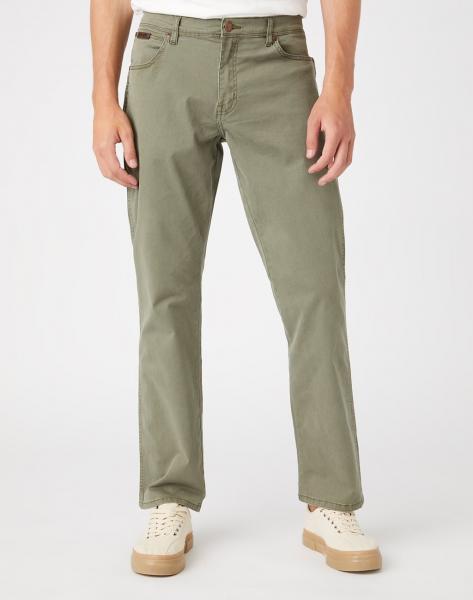 WRANGLER TEXAS STRETCH MĘSKIE SPODNIE MATERIAŁOWE SEA TURTLE W121Y6G31 112145776
