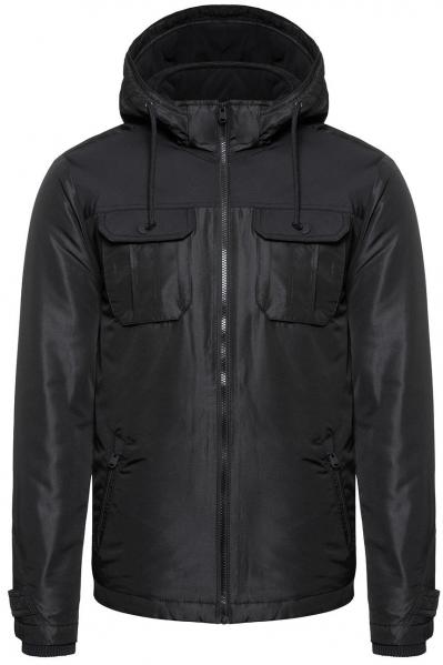 KURTKA JACK & JONES JCOFLICKER JACKET BLACK 12115962