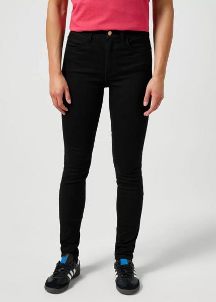 DAMSKIE SPODNIE WRANGLER HIGH SKINNY NOIR 112355388