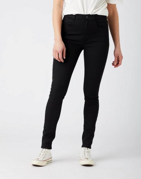 WRANGLER HIGH RISE SKINNY DAMSKIE SPODNIE JEANSOWE FUTURE BLACK W27H4230N 112141263