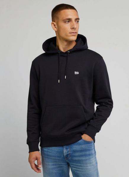 LEE PLAIN HOODIE MĘSKA BLUZA Z KAPTUREM BLACK L80YRF01