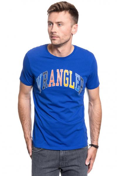 WRANGLER SS RAINBOW TEE COBALT BLUE W7C7D3B09