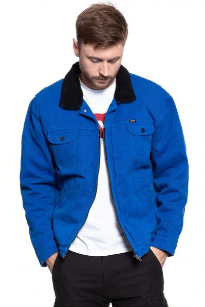 KURTKA ZIMOWA WRANGLER TWILL SHERPA COBALT BLUE W4A7W2B09