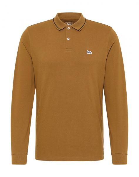 LEE LS PIQUE POLO MĘSKA KOSZULKA Z DŁUGIM RĘKAWEM LONGSLEEVE LOGO TUMBLEWEED L61VRL84