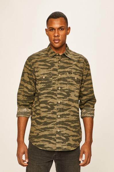 LEE WORKER SHIRT MĘSKA KOSZULA UTILITY GREEN L68HDYNG