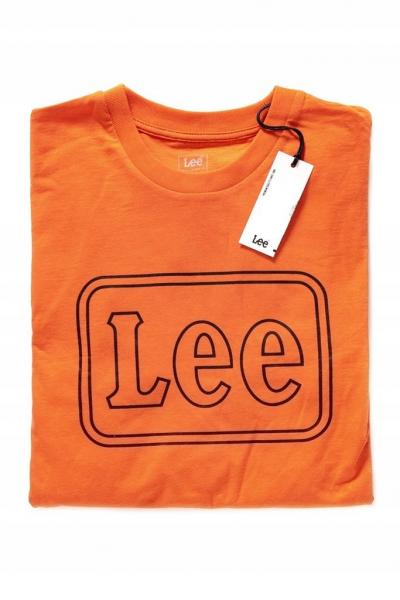 LEE BOX LS MĘSKI LONGSLEEVE KOSZULKA DŁUGI RĘKAW SIGN ORANGE L60FREME