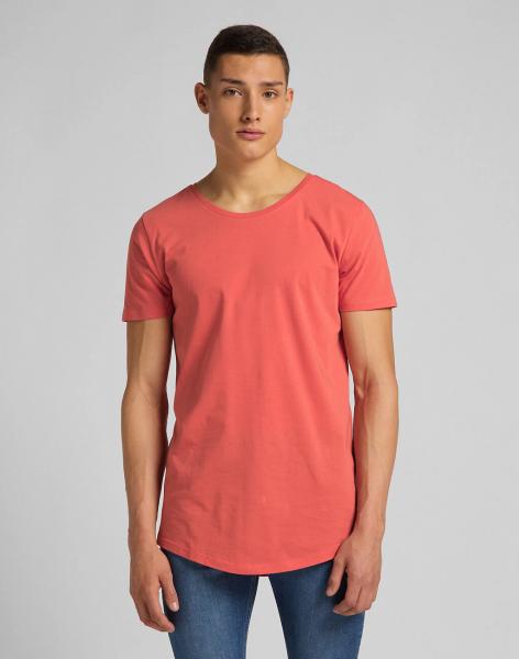 MĘSKI T-SHIRT LEE ELONGATED TEE WASHED RED L62JEPQM