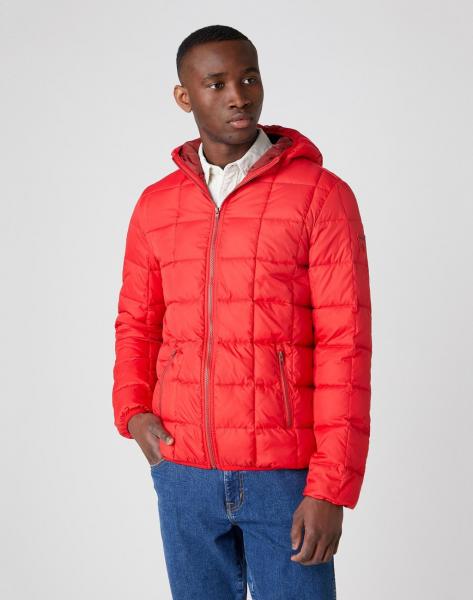 MĘSKA KURTKA PRZEJŚCIOWA WRANGLER THE PUFFER MARS RED W4C6WRX3A 112129100