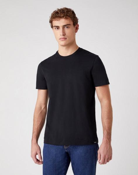 WRANGLER SS 2 PACK TEE MĘSKI T-SHIRT KOSZULKA DWUPAK BLACK W7BADH100