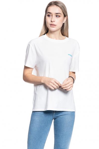 T-SHIRT DAMSKI WRANGLER BOYFRIEND TEE OFF WHITE W7Q2GH737