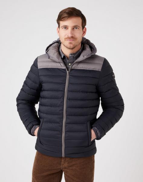 WRANGLER PUFFER JACKET MĘSKA KURTKA PRZEJŚCIOWA BLACK W4B1WA100 112319309