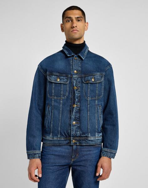 LEE MĘSKA KURTKA JENSOWA RELAXED RIDER JACKET ORCHID BLUE 112355580 L86Y008599