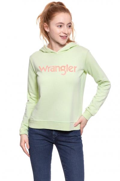 BLUZA WRANGLER DAMSKA RETRO KABEL HDY PASTEL GREEN W600RICUG