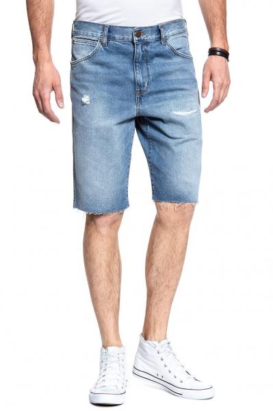 KRÓTKIE SPODENKI WRANGLER DENIM SHORT BLUE LAND W14CGW15W