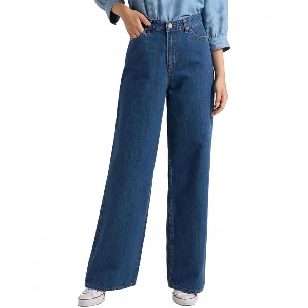 LEE A LINE FLARE DAMSKIE SPODNIE JEANSOWE JEANSY MID JET L31SKEGT