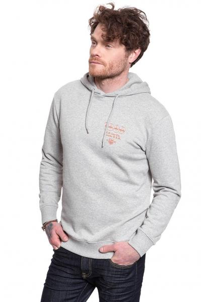 LEE SEASONAL LOGO HOODIE GREY MELE L80ZSP37