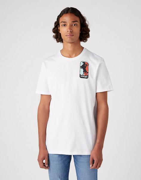 WRANGLER GRAPHIC MĘSKA KOSZULKA T-SHIRT TEE WHITE W7CAD3989