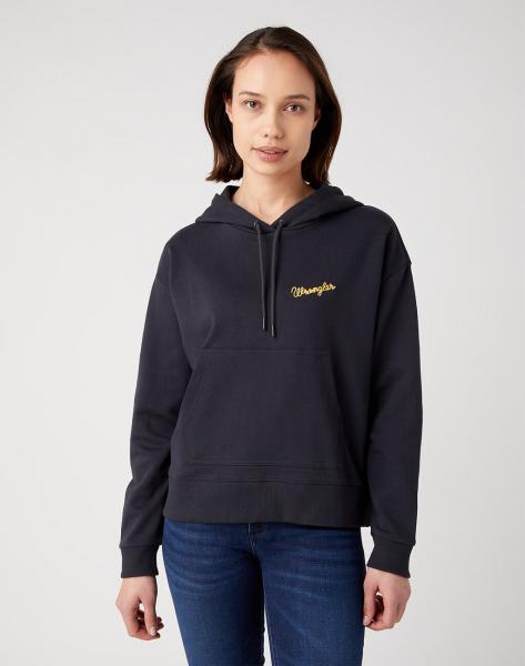 WRANGLER REGULAR HOODIE DAMSKA BLUZA Z KAPTUREM FADED BLACK 112343673