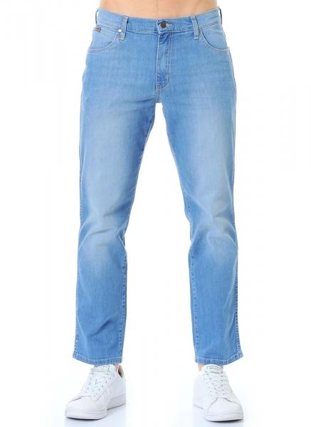 WRANGLER TEXAS STRETCH MĘSKIE SPODNIE JEANSOWE TROPICAL WIND W121EH75U