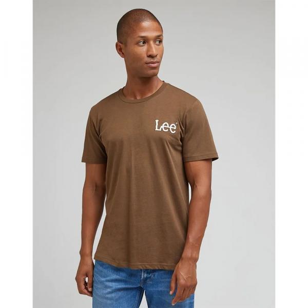 LEE ESSENTIAL TEE MĘSKA KOSZULKA T-SHIRT LOGO TRUFFLE 112342482