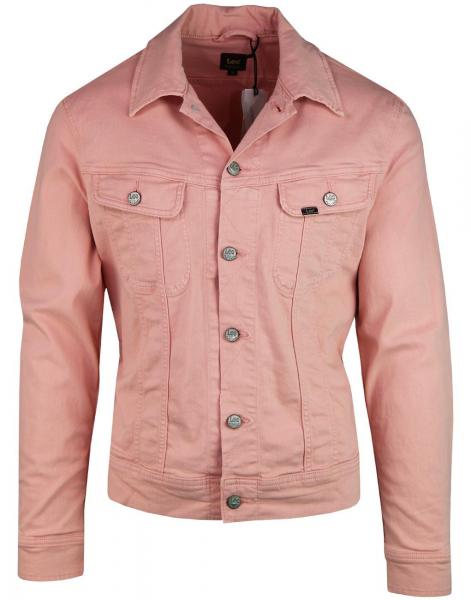 LEE SLIM RIDER MĘSKA KURTKA JEANSOWA PASTEL PINK L89RRN51 112123905