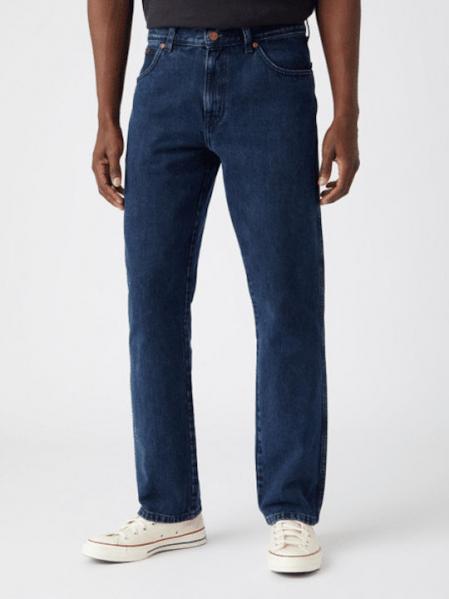 WRANGLER TEXAS SLIM MĘSKIE SPODNIE JEANSOWE BLUE GAMBIT W12SLR29F 112145800