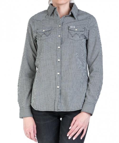 WRANGLER LS WESTERN SHIRT DAMSKA KOSZULA W KRATĘ OFF WHITE W5Z04M737 112130354