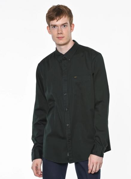 LEE BUTTON DOWN MĘSKA KOSZULA DŁUGI RĘKAW BOTTLE GREEN L880TPBB