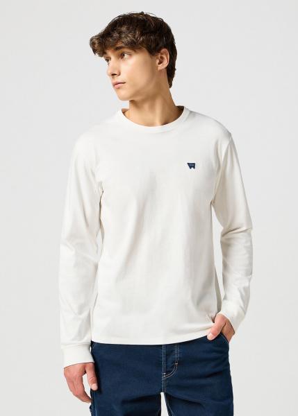 WRANGLER MĘSKA KOSZULKA LS SIGN OFF TEE WORN WHITE 112357431 W7E4017361