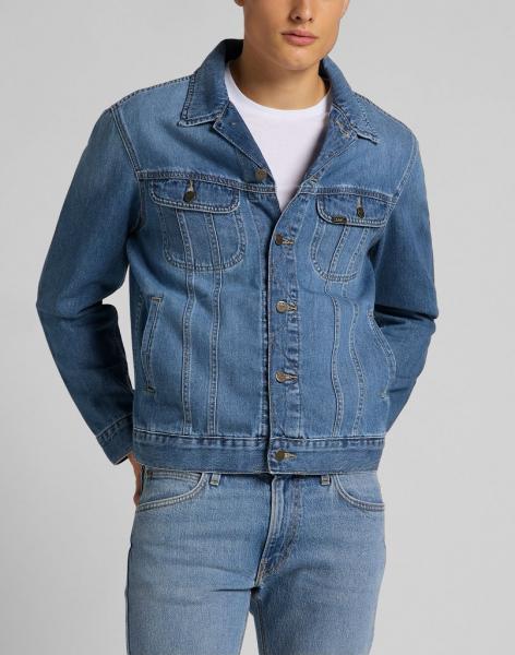 MĘSKA KURTKA JEANSOWE LEE RIDER JACKET WASHED CAMDEN L89ZLJPI 112124002