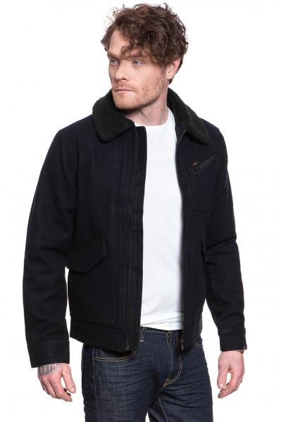 KURTKA OCIEPLANA LEE 191J WOOL JACKET BLACK L86FLB01 112122652