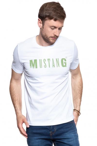 MUSTANG T SHIRT LOGO TEE GENERAL WHITE 1008223 2045