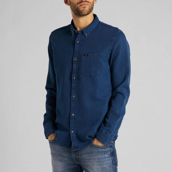 LEE REFINED BUTTON DOWN MĘSKA KOSZULA RELULAR FIT WASHED BLUE L882ZWLR