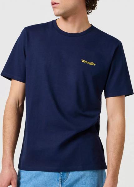 WRANGLER MĘSKA KOSZULKA WRANGLER SMALL LOGO TEE NAVY 112362369