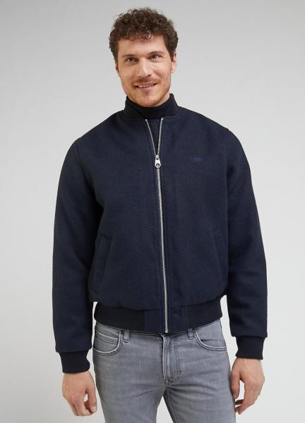 LEE MĘSKA KURTKA WOOL BOMBER JACKET SKY CAPTAIN 112341652 L87E016371