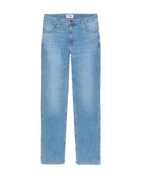 WRANGLER GREENSBORO MĘSKIE SPODNIE JEANSOWE JEANSY DŻINSY LIME LIGHT 112339304 W15Q007144